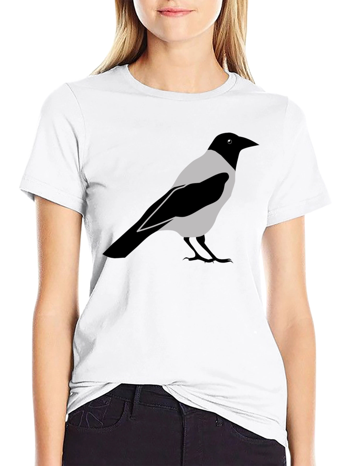 Raven Graphic T-Shirt - Classic Crow Design