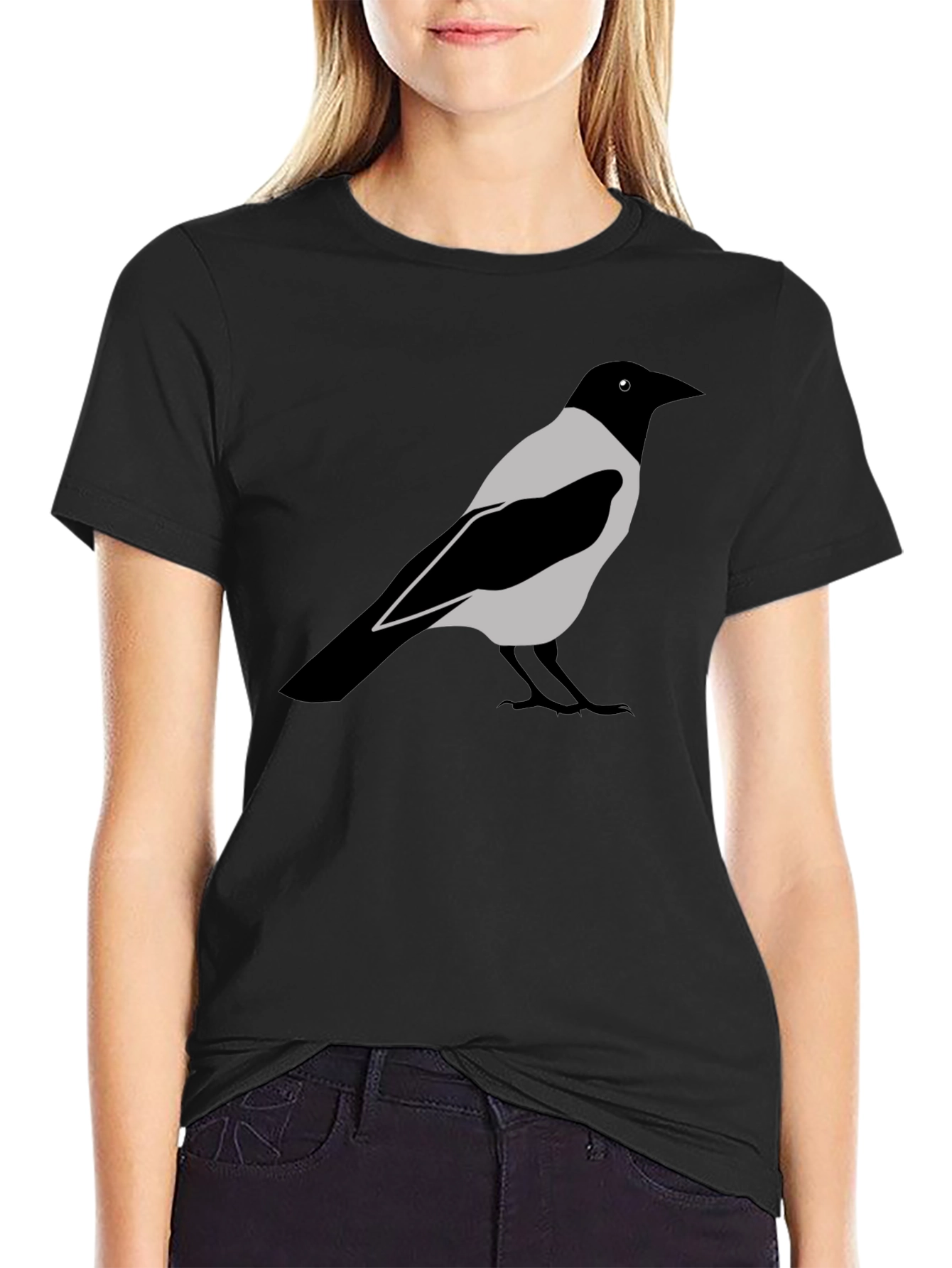 Raven Graphic T-Shirt - Classic Crow Design