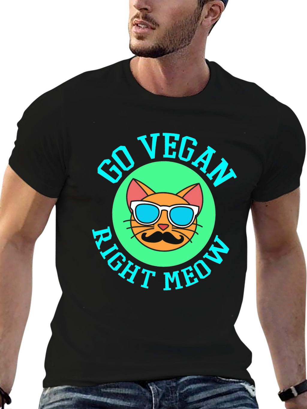 Go Vegan Right Meow T-Shirt