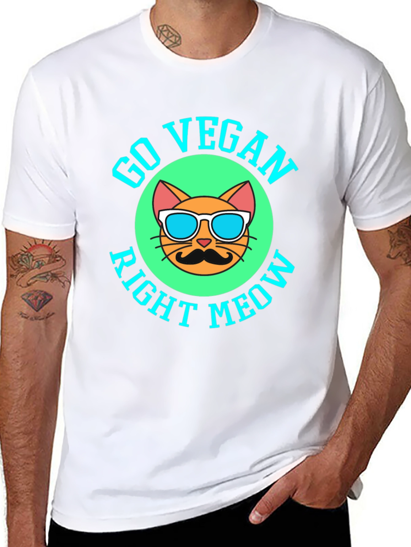 Go Vegan Right Meow T-Shirt
