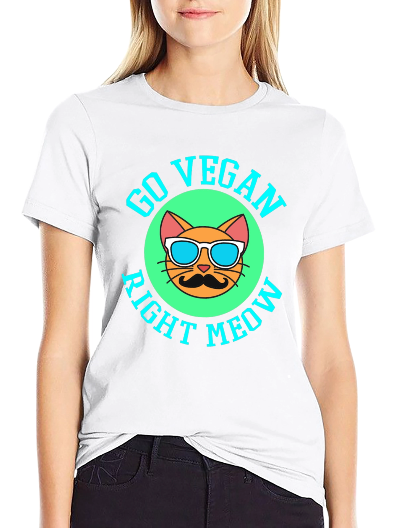 Go Vegan Right Meow T-Shirt