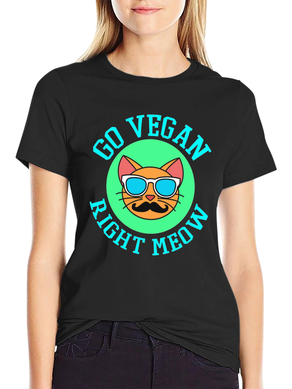Go Vegan Right Meow T-Shirt