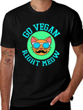 Go Vegan Right Meow T-Shirt