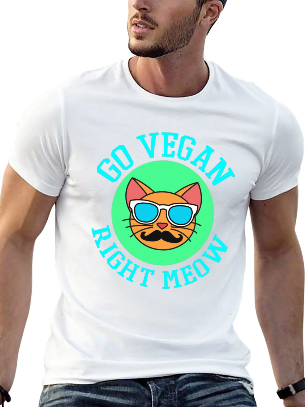 Go Vegan Right Meow T-Shirt