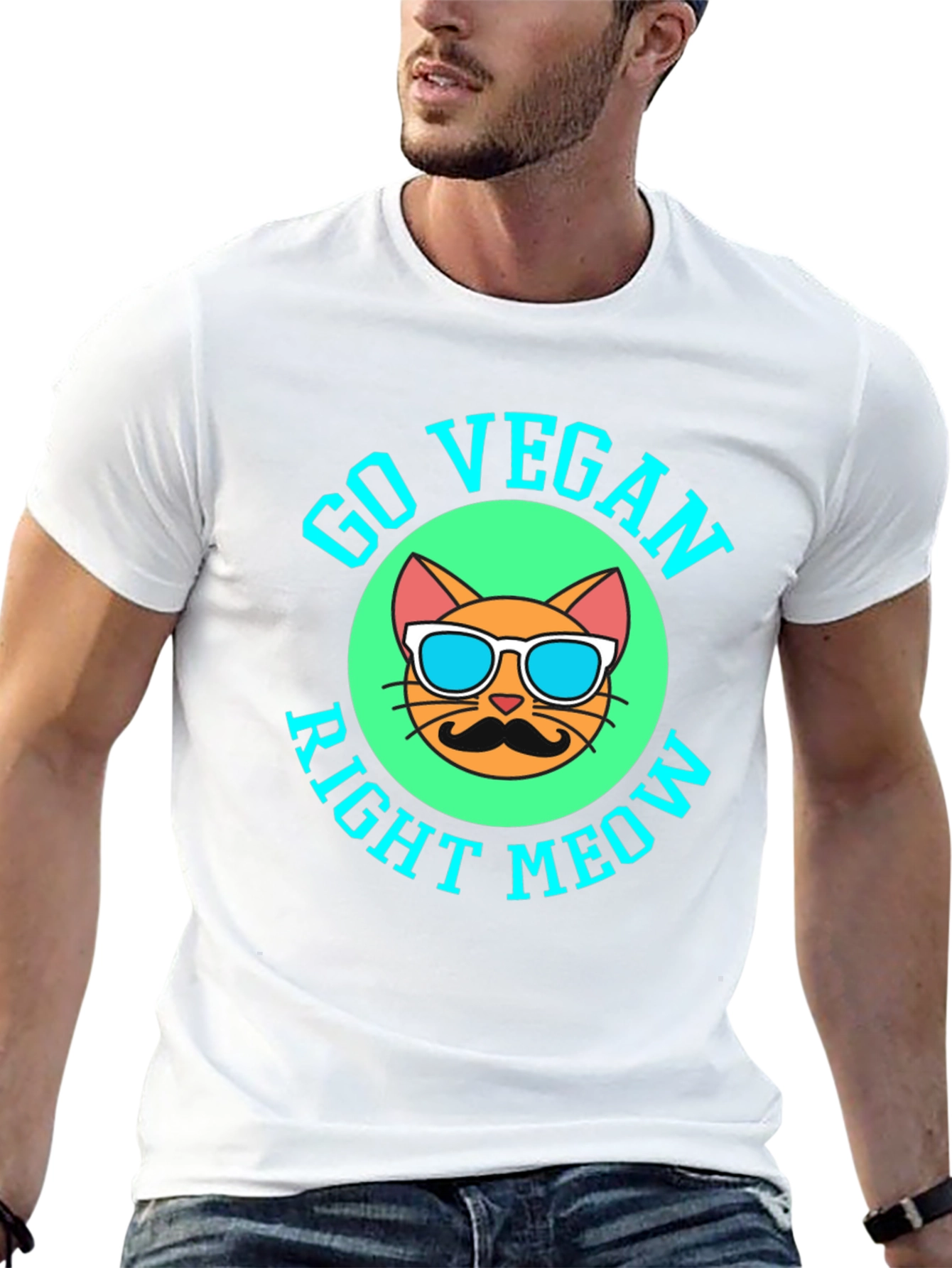 Go Vegan Right Meow T-Shirt