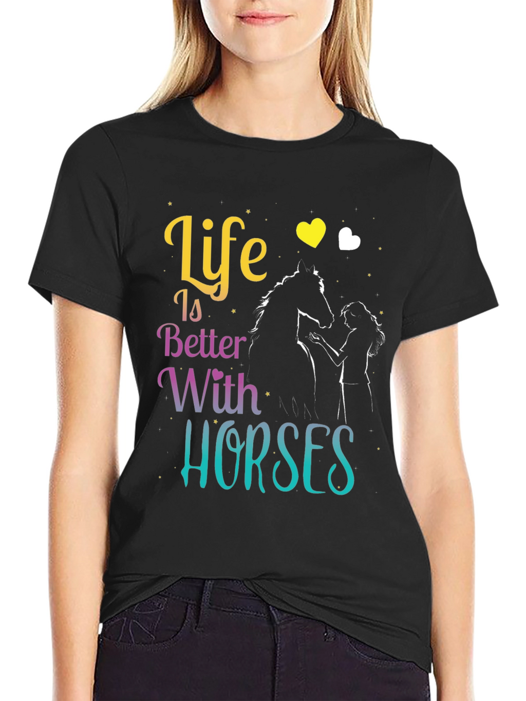 Life is Better with Horses T-Shirt