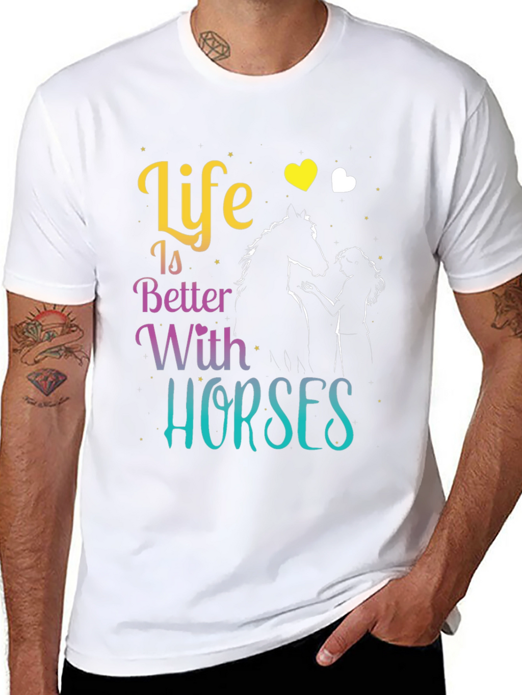 Life is Better with Horses T-Shirt