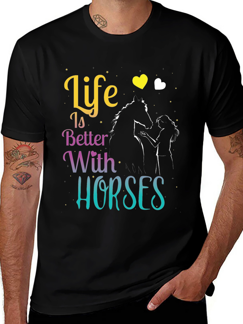 Life is Better with Horses T-Shirt