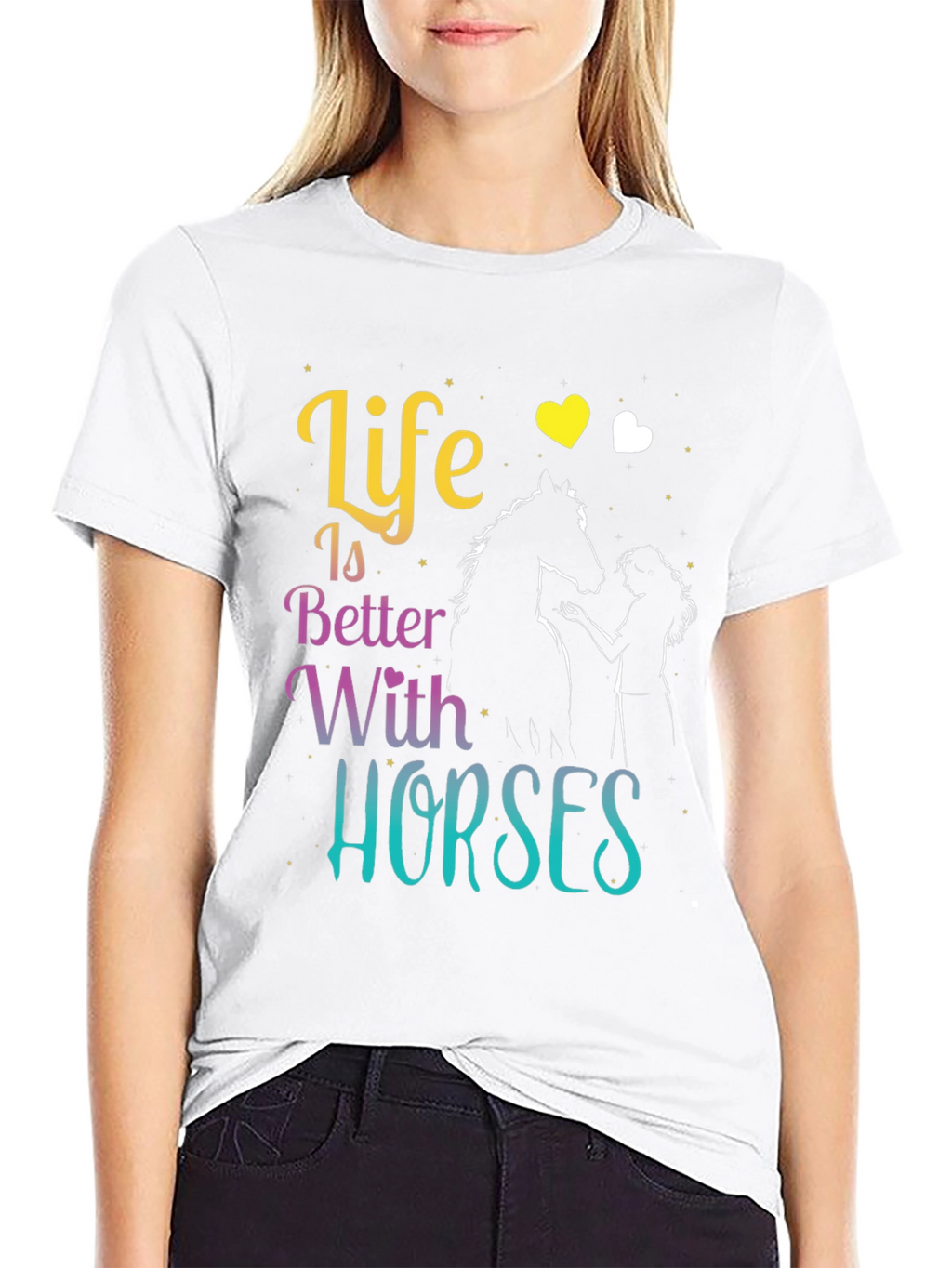 Life is Better with Horses T-Shirt