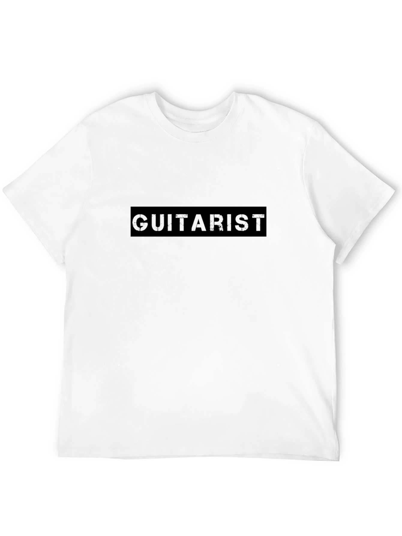 Guitarist Black T-Shirt Casual Wear