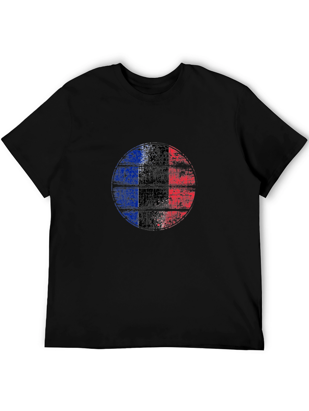 France Flag Distressed Graphic Tee