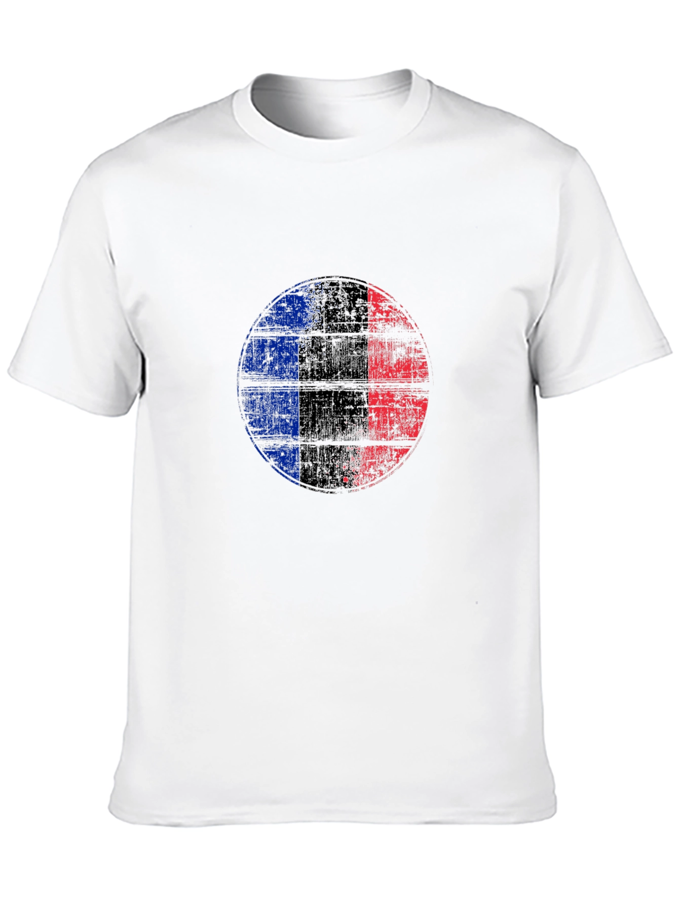 France Flag Distressed Graphic Tee