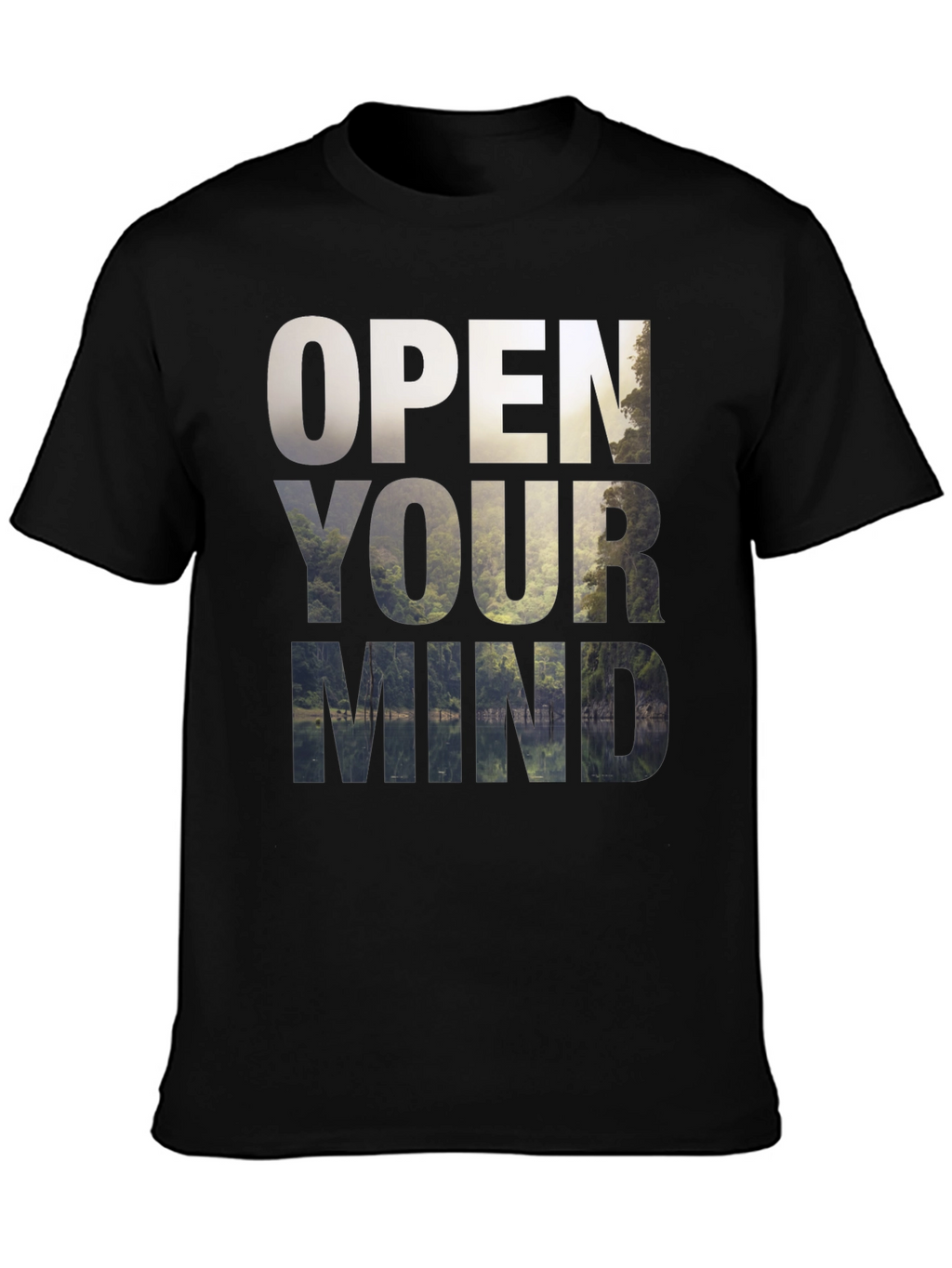 Open Your Mind Graphic Tee - Nature Inspired Design