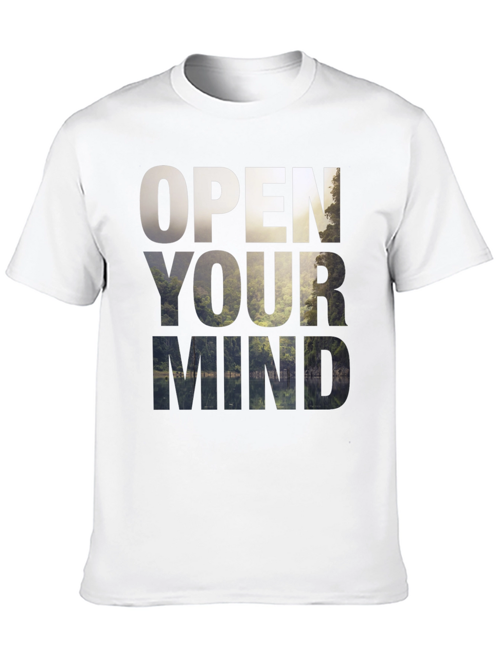 Open Your Mind Graphic Tee - Nature Inspired Design