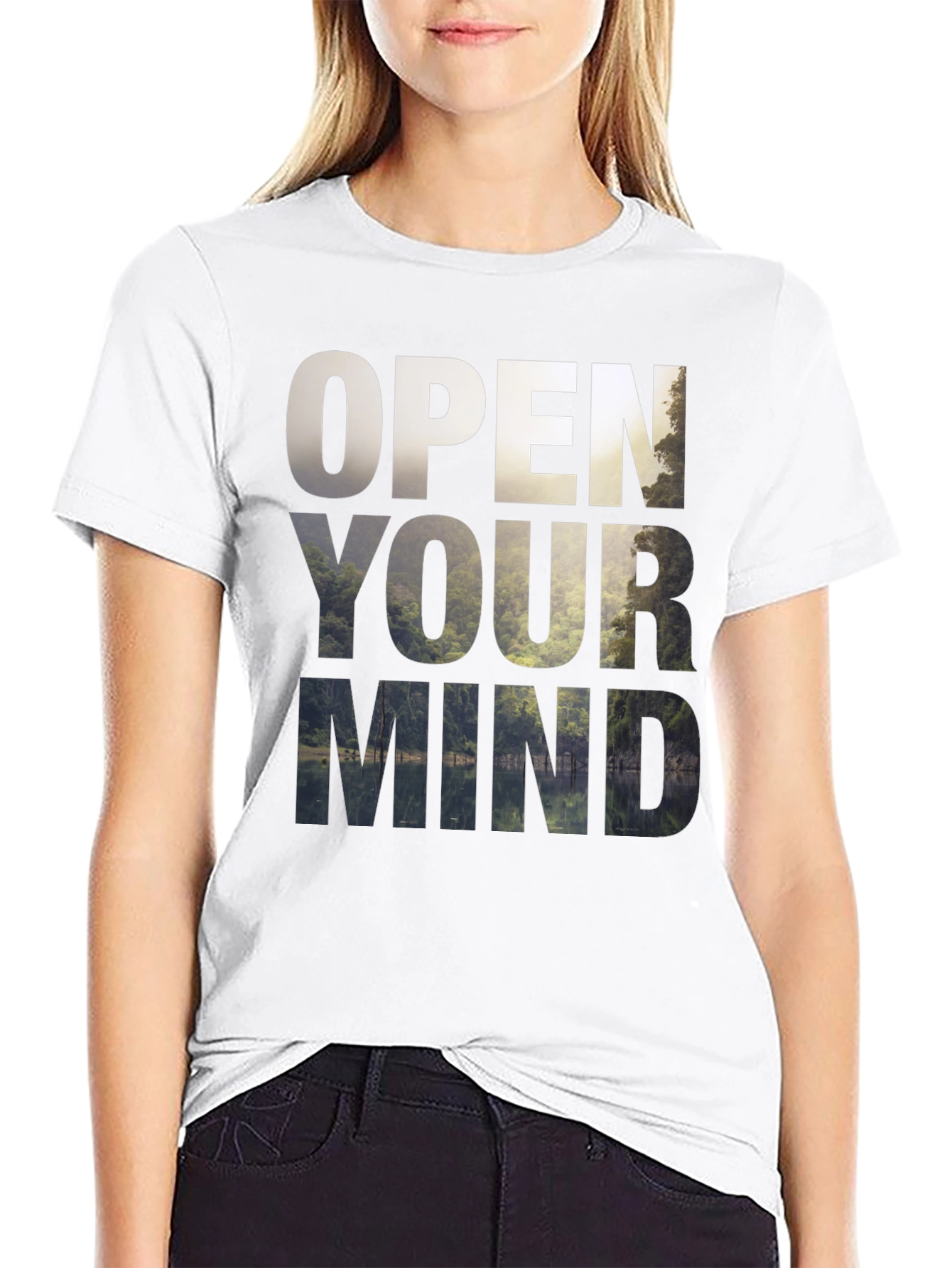 Open Your Mind Graphic Tee - Nature Inspired Design
