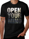 Open Your Mind Graphic Tee - Nature Inspired Design