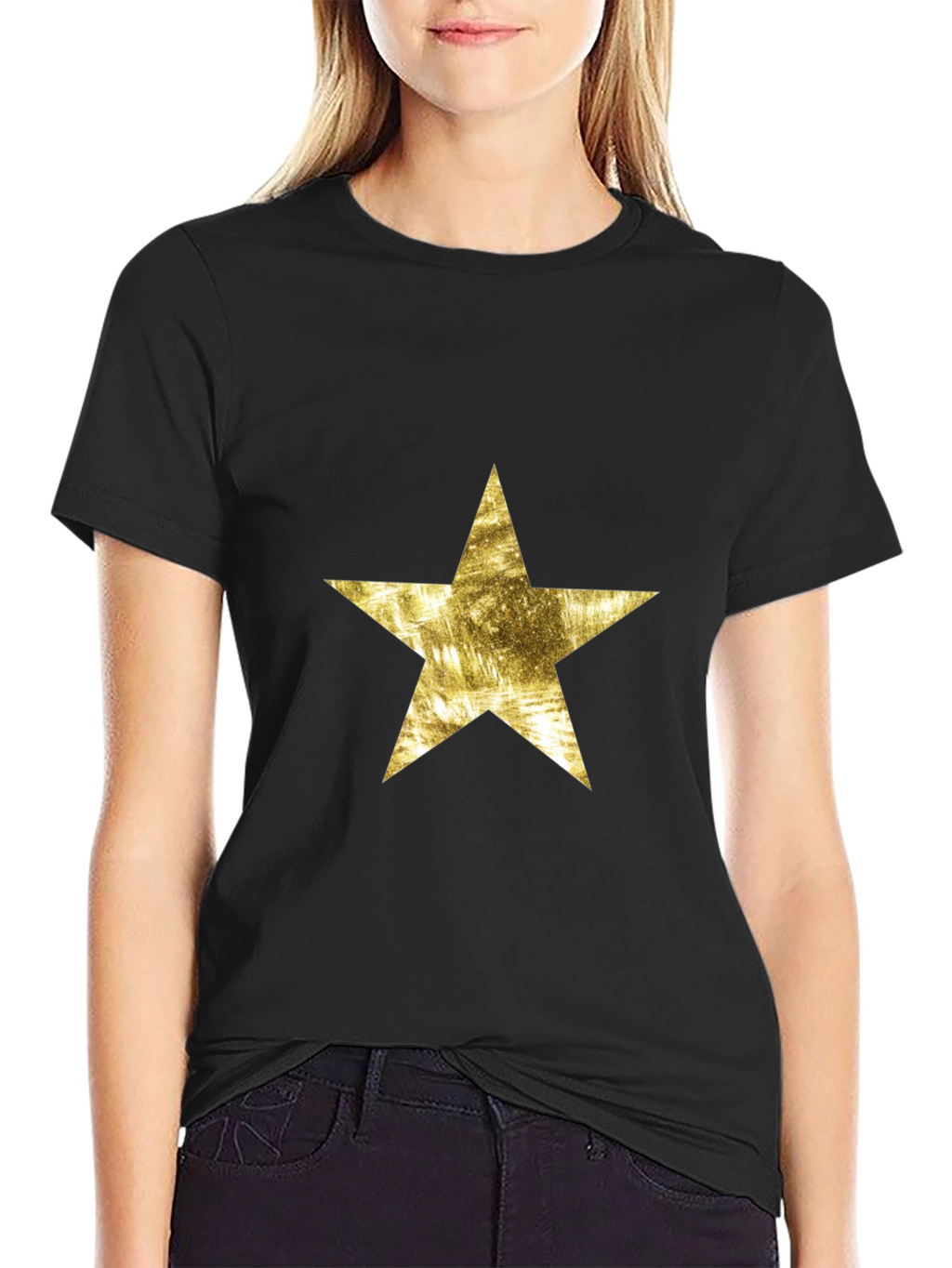 Golden Star Black T-Shirt