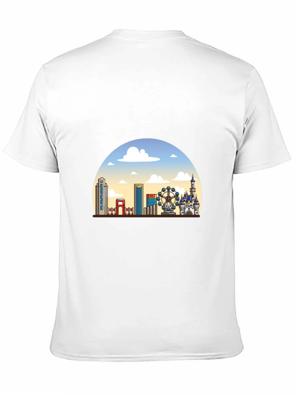 Skyline Graphic T-Shirt - Black Casual Tee