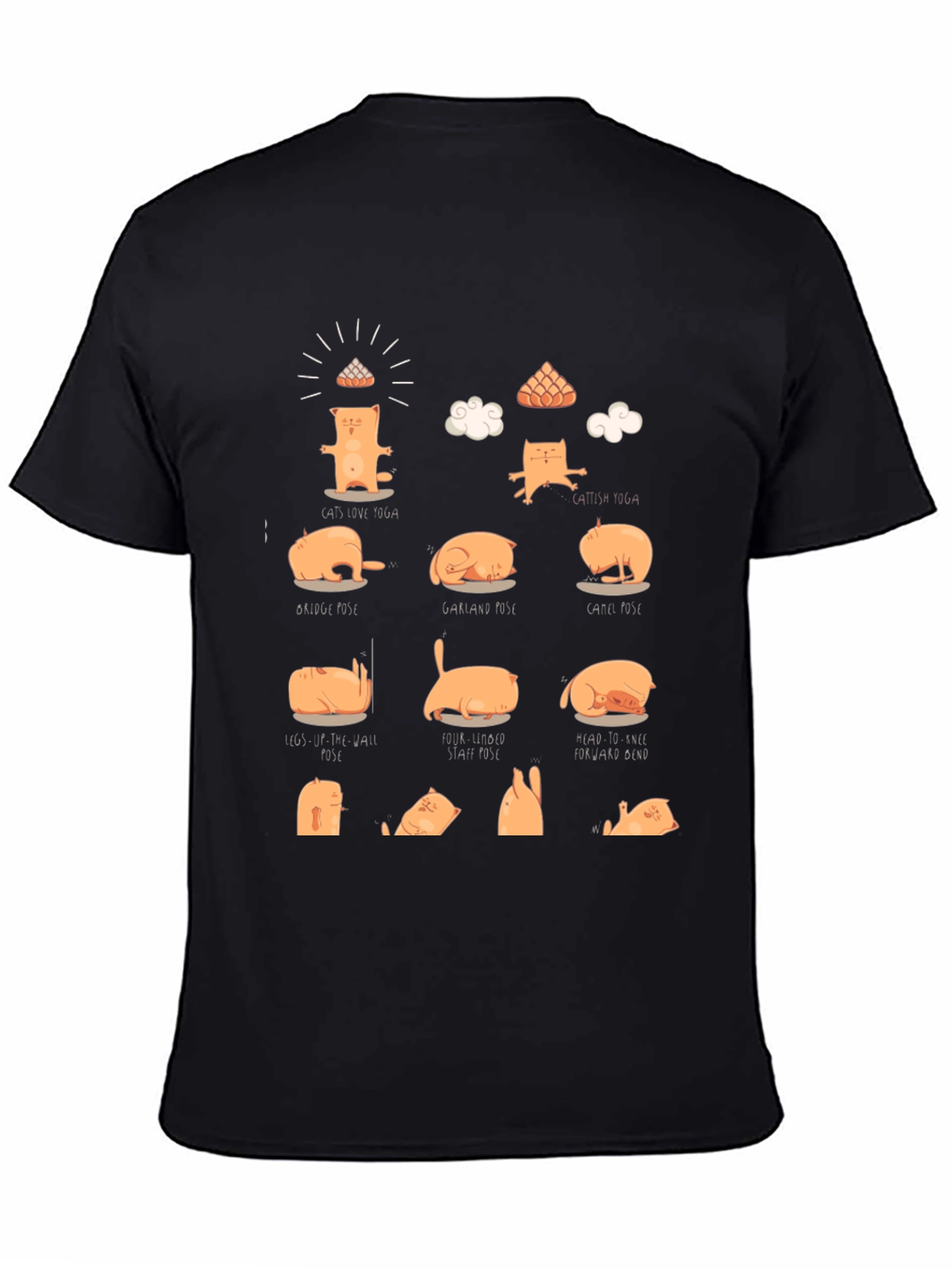 Yoga Cat T-Shirt - Funny Meditation Tee
