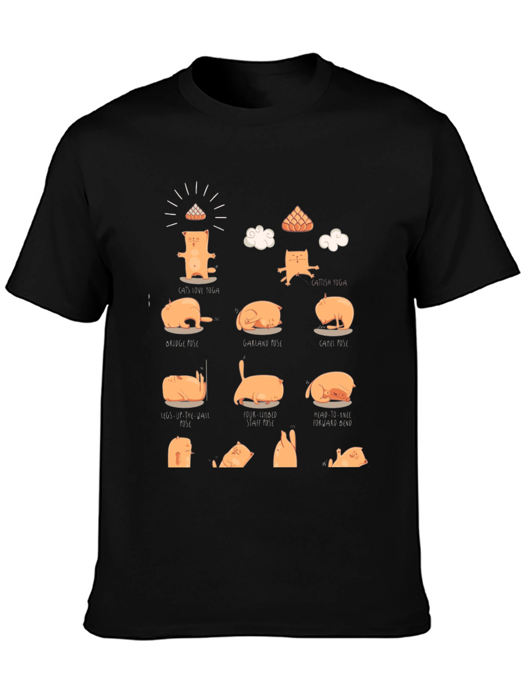 Yoga Cat T-Shirt - Funny Meditation Tee