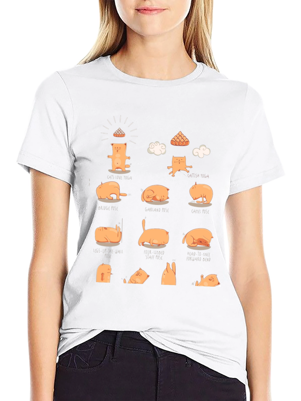 Yoga Cat T-Shirt - Funny Meditation Tee