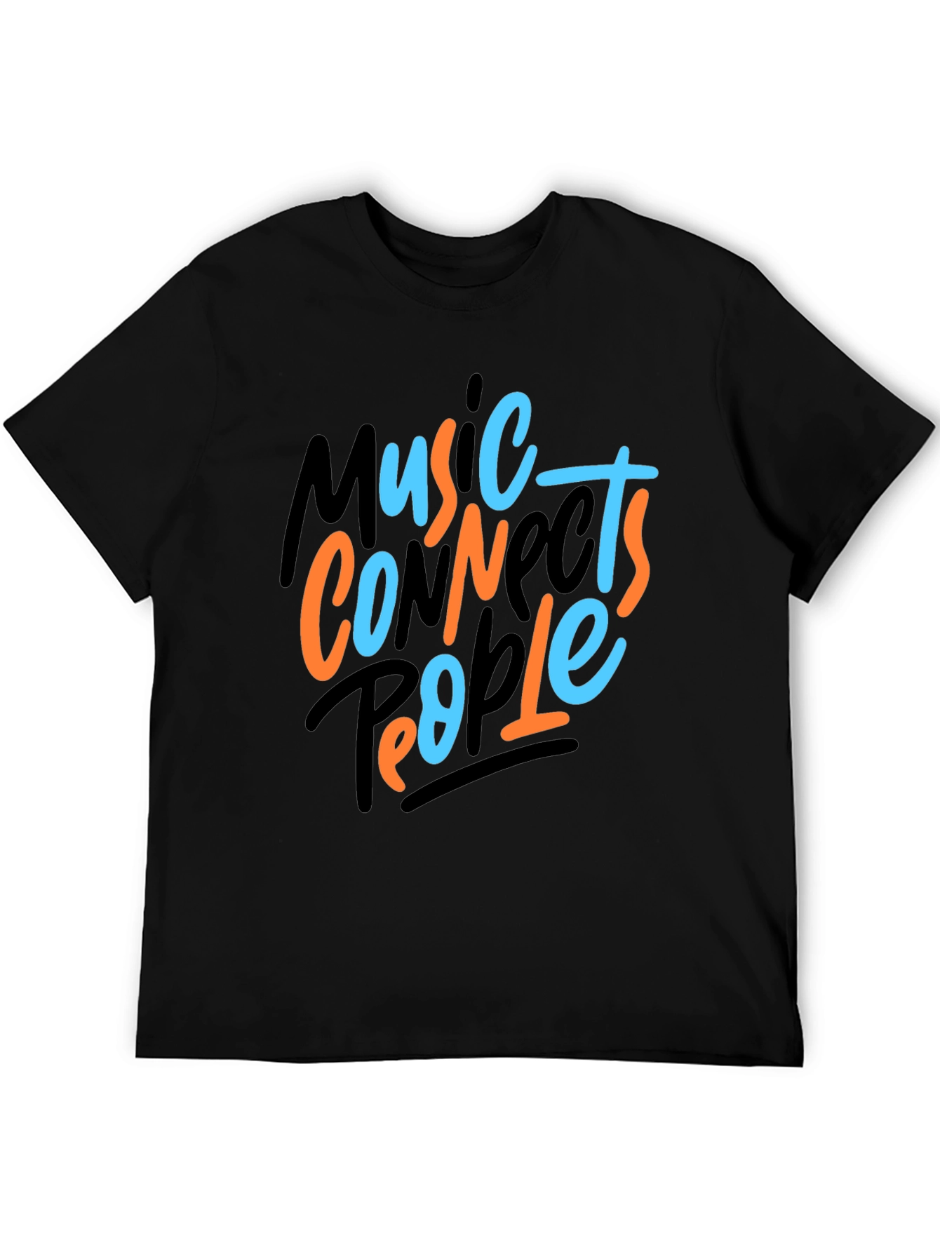 Music Connects People Graphic Tee - Black