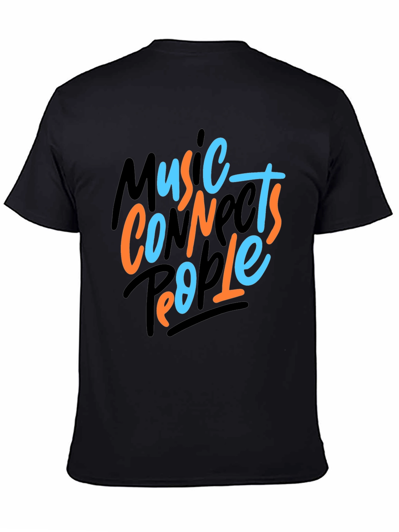 Music Connects People Graphic Tee - Black