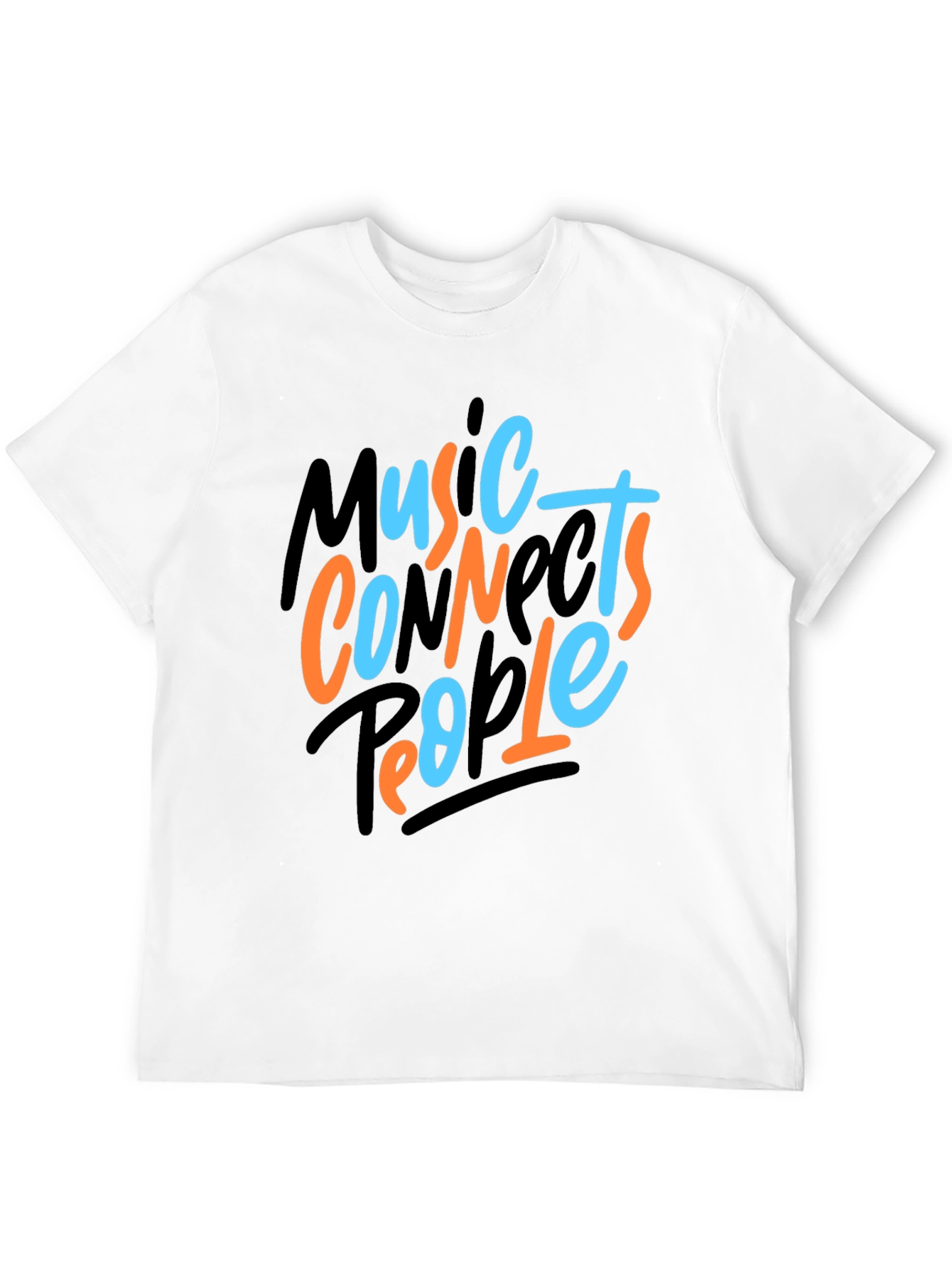 Music Connects People Graphic Tee - Black