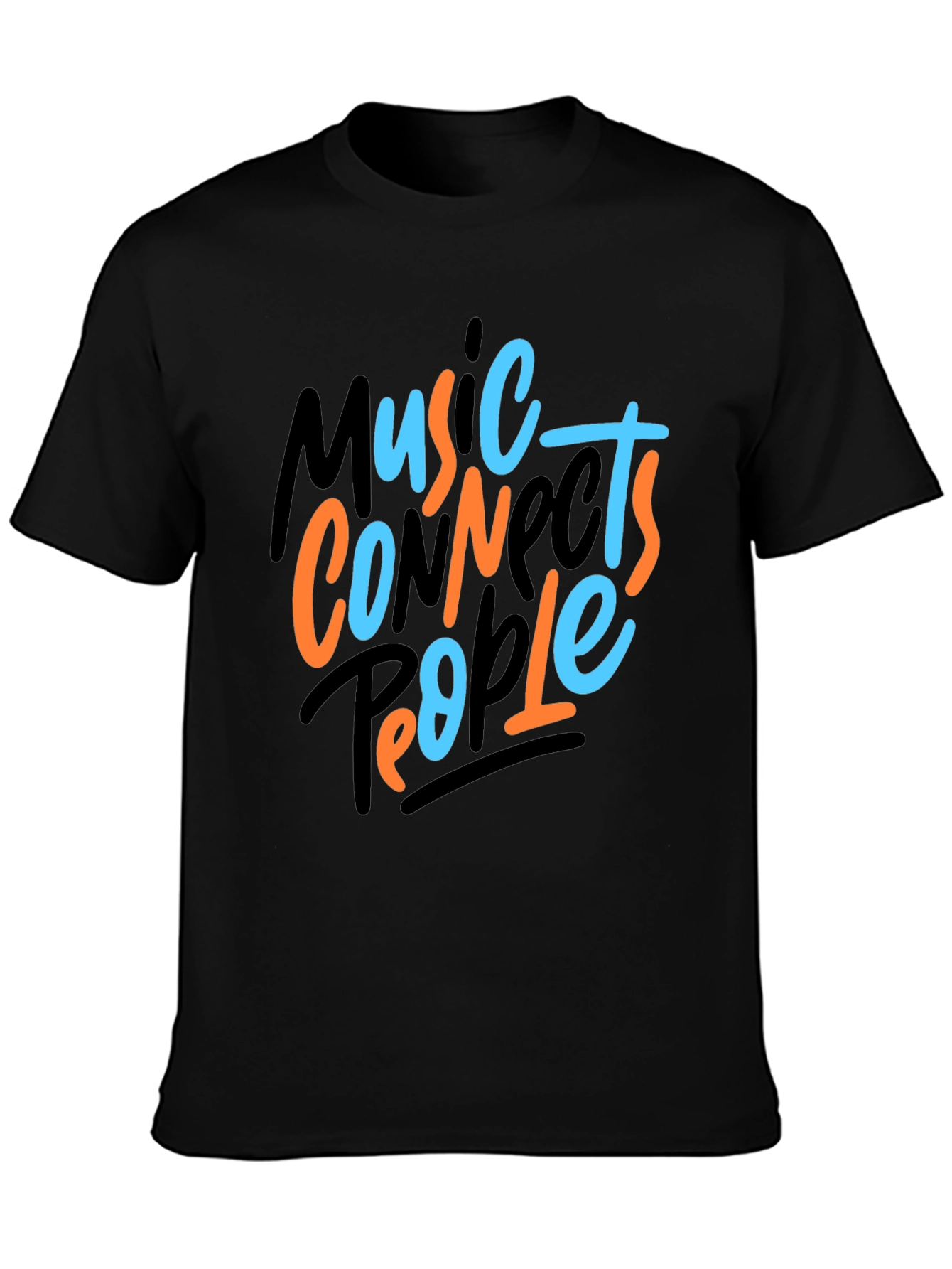 Music Connects People Graphic Tee - Black