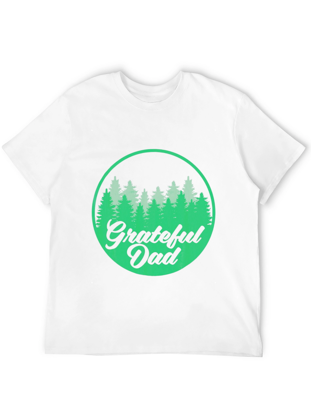 Grateful Dad Forest Graphic Tee - Black