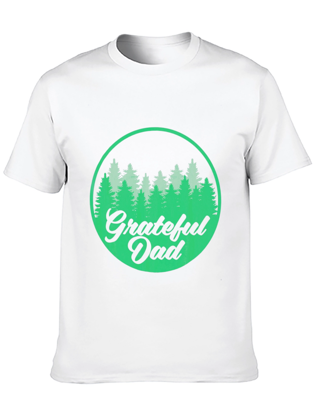 Grateful Dad Forest Graphic Tee - Black