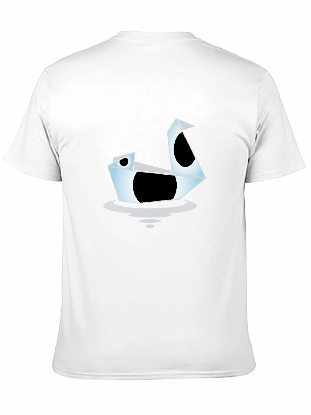 Origami Swan Graphic Tee - Modern Black T-Shirt
