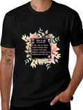 Floral Note to Self Graphic T-Shirt