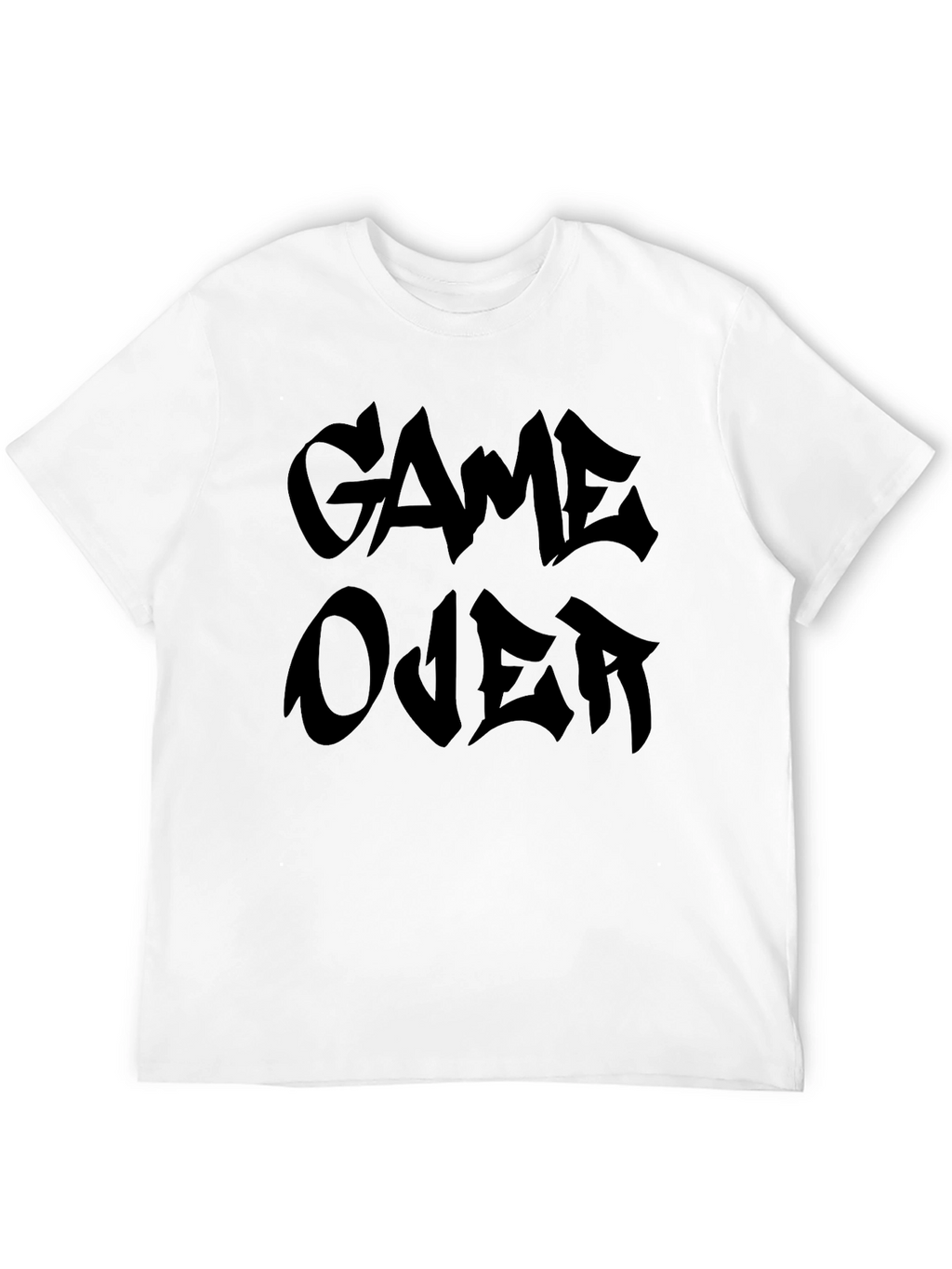 Game Over Graphic Tee - Black Crewneck