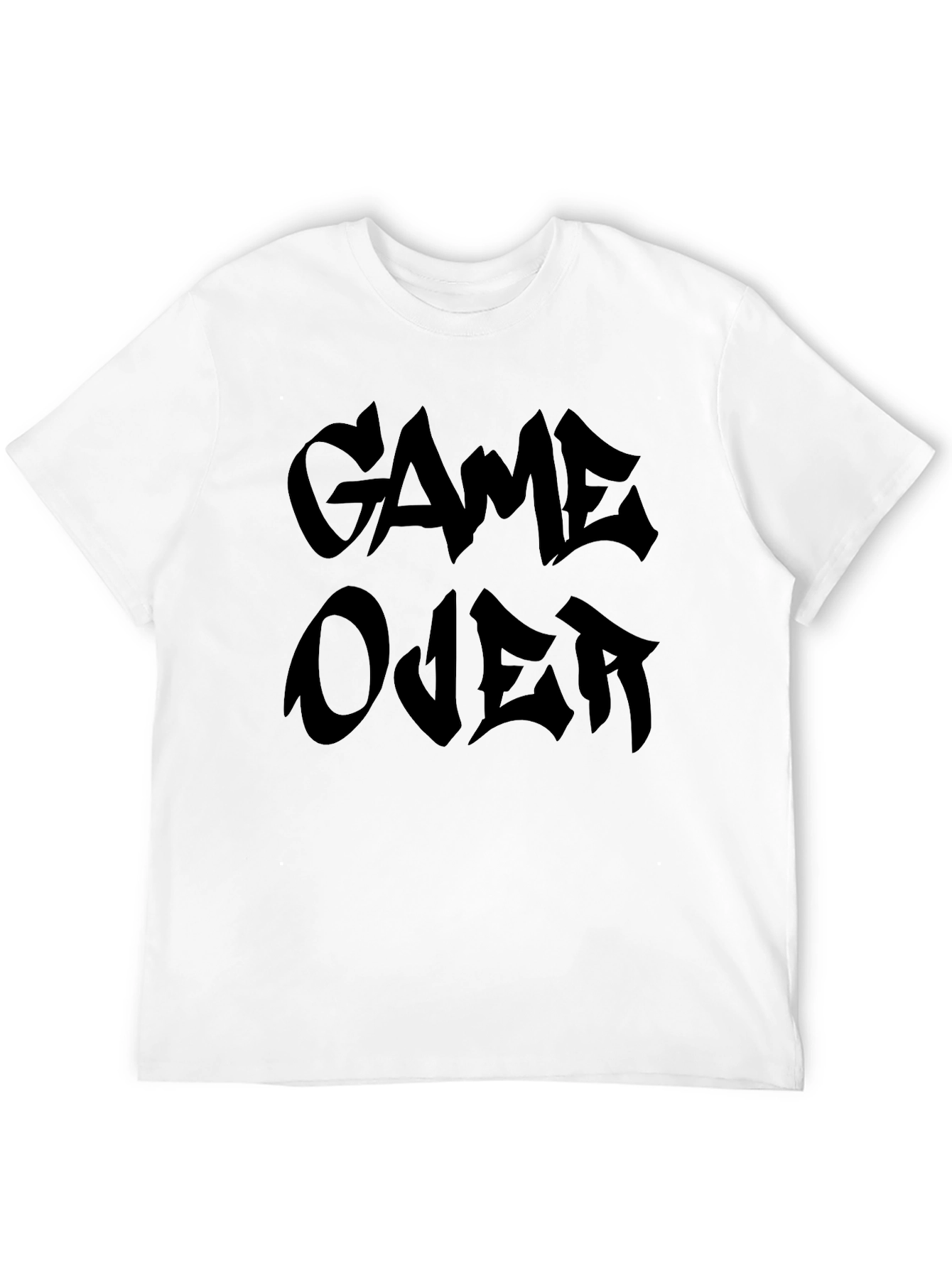 Game Over Graphic Tee - Black Crewneck
