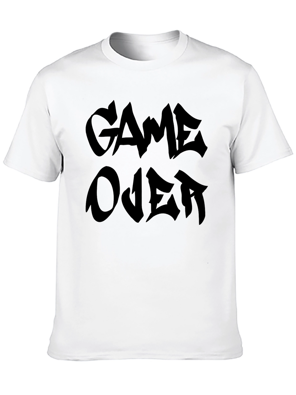 Game Over Graphic Tee - Black Crewneck