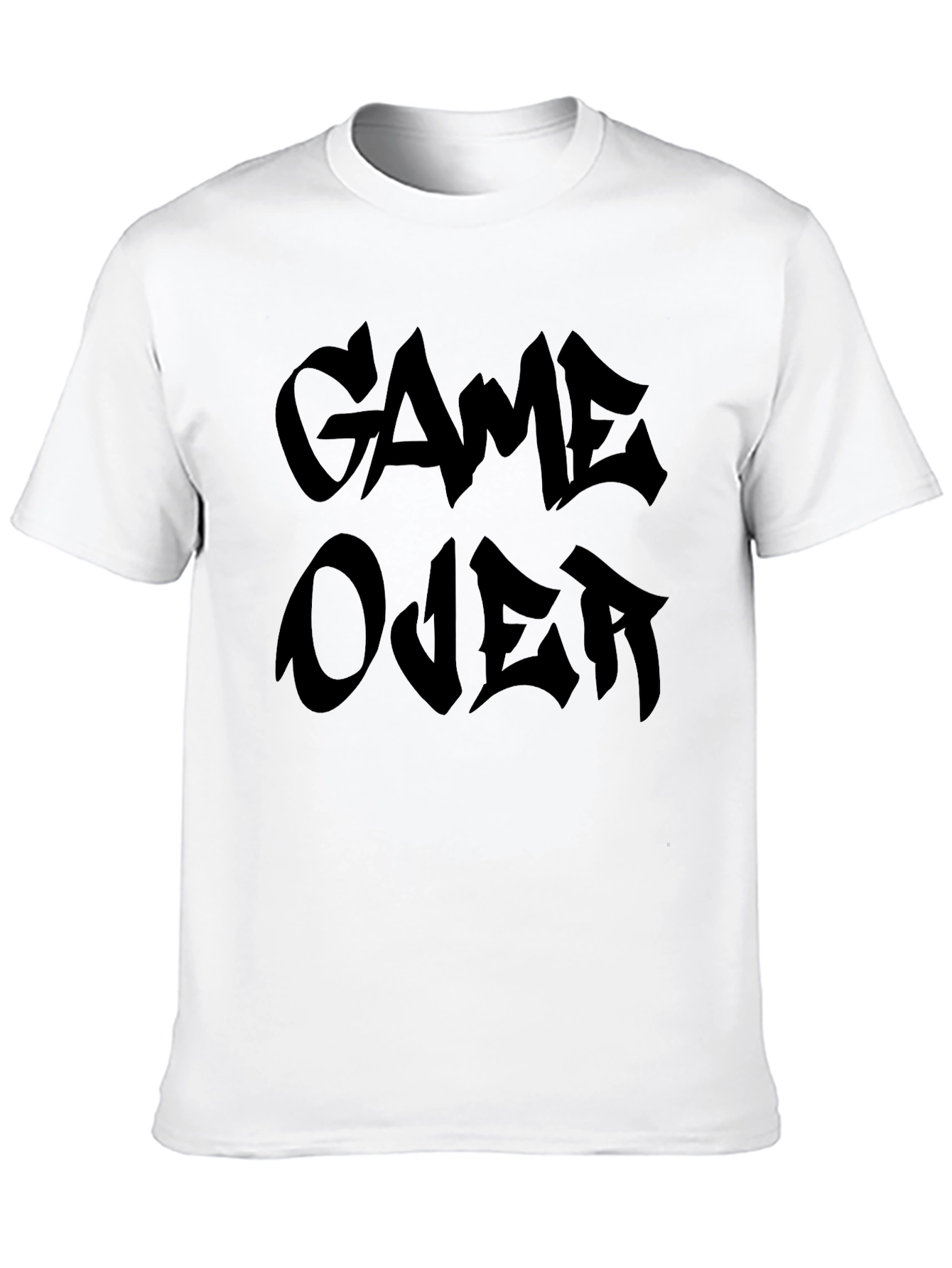 Game Over Graphic Tee - Black Crewneck