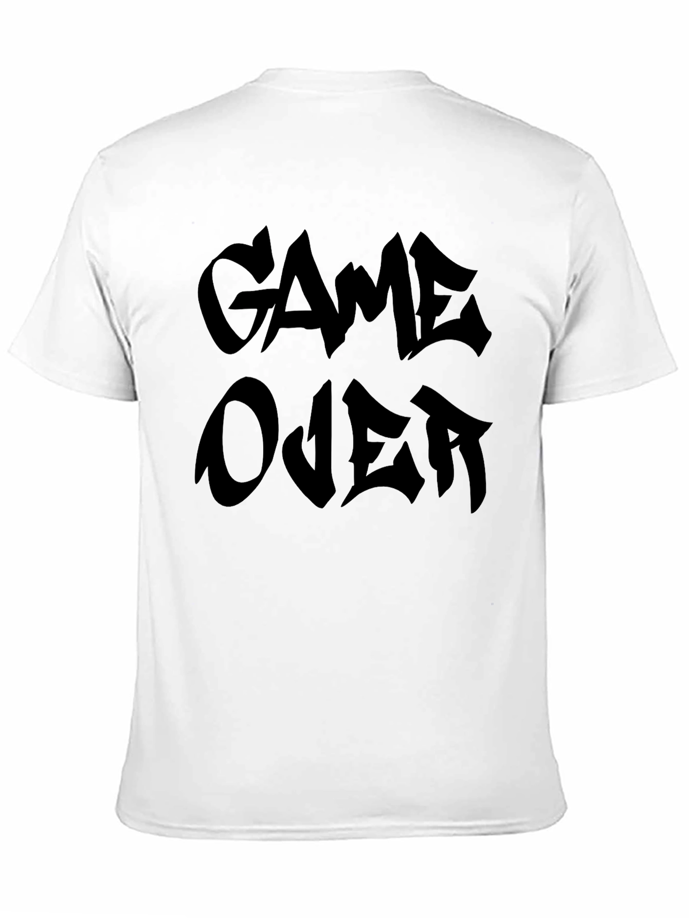 Game Over Graphic Tee - Black Crewneck