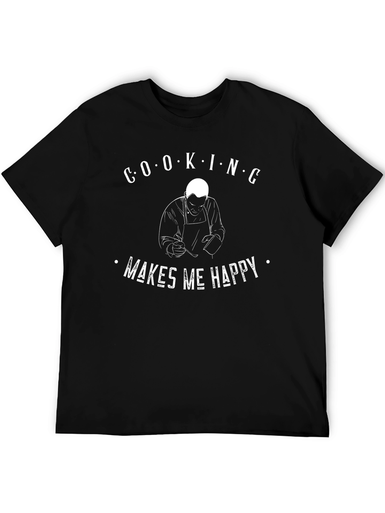 Cooking Makes Me Happy Graphic Tee