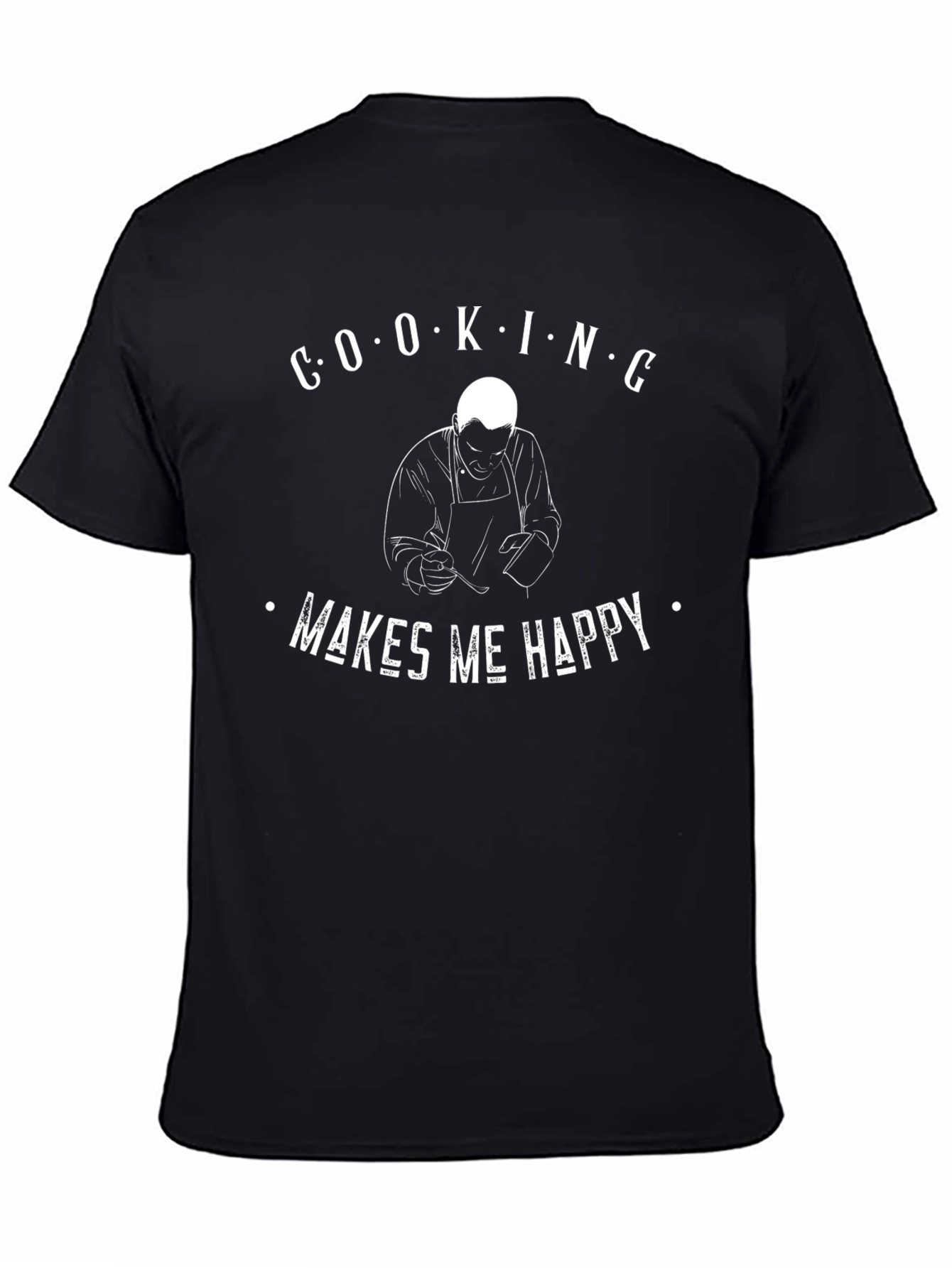 Cooking Makes Me Happy Graphic Tee