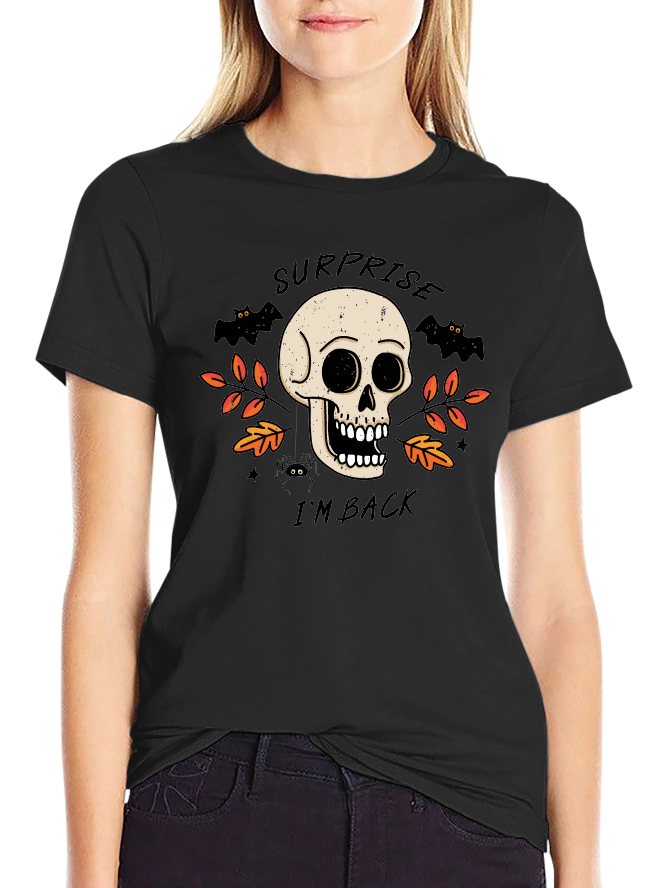 Surprise Im Back Halloween Skull T-Shirt