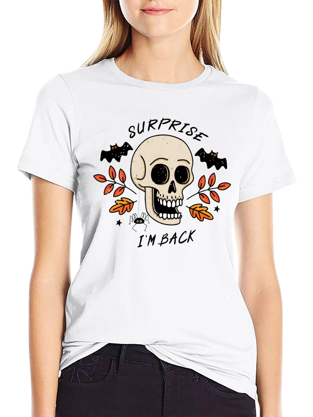 Surprise Im Back Halloween Skull T-Shirt