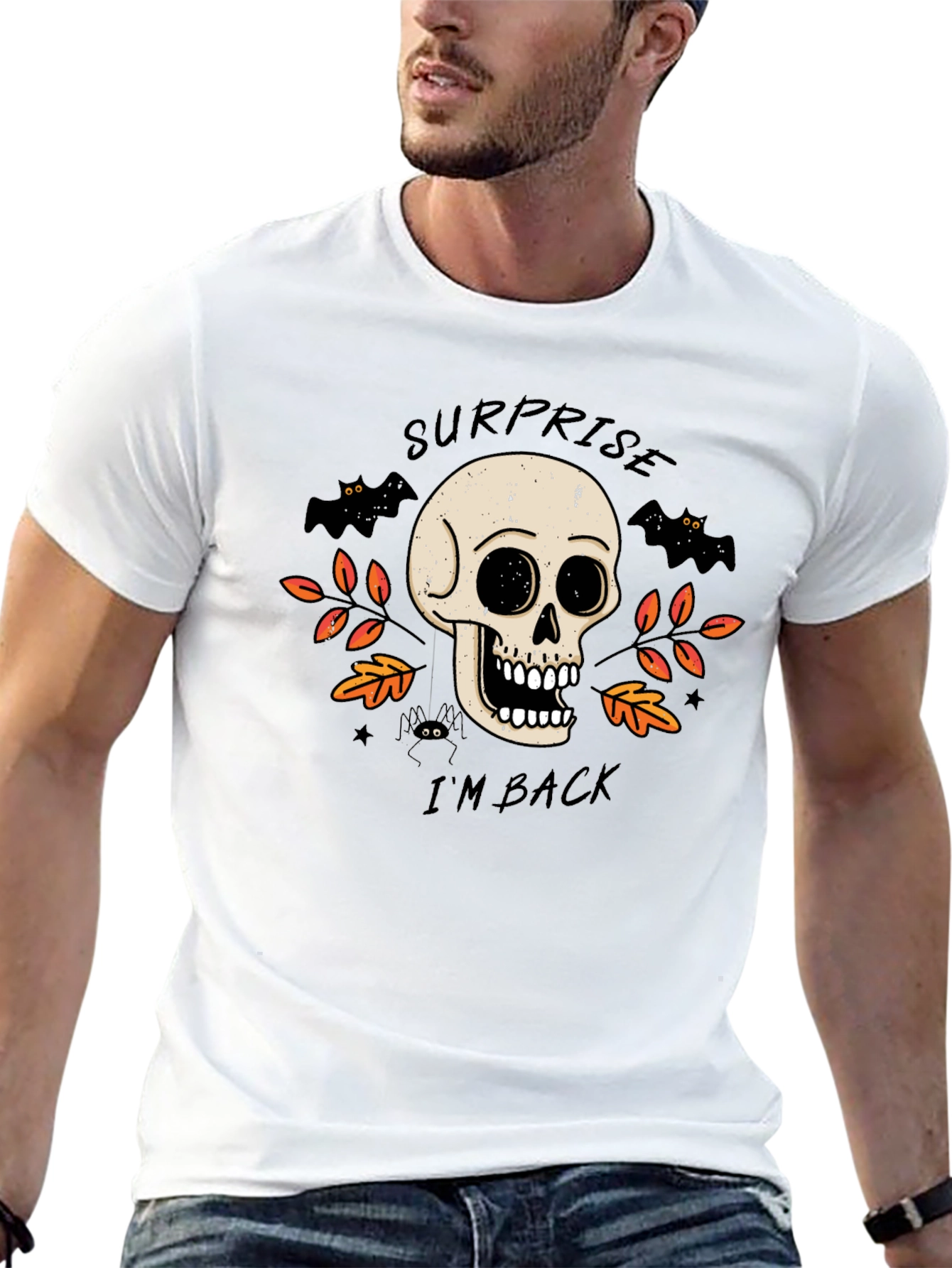 Surprise Im Back Halloween Skull T-Shirt