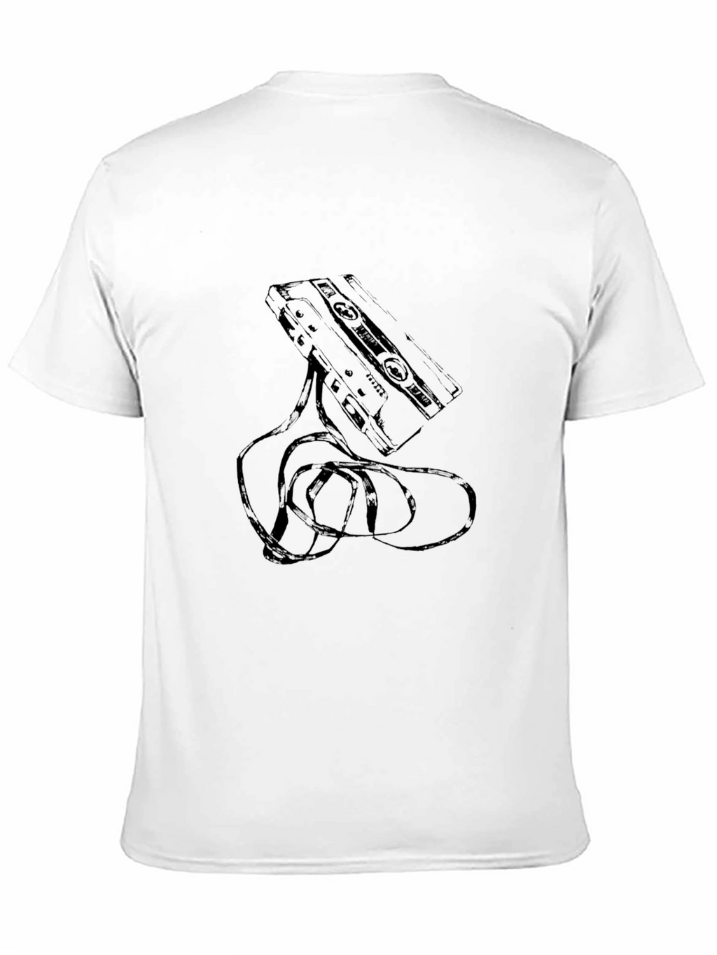 Retro Cassette Tape Graphic T-Shirt - Classic Style