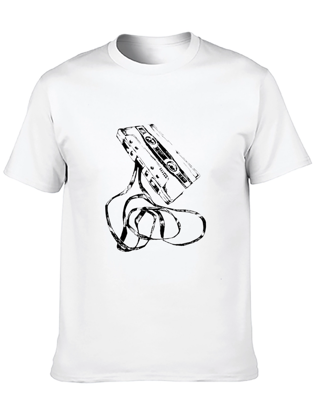 Retro Cassette Tape Graphic T-Shirt - Classic Style