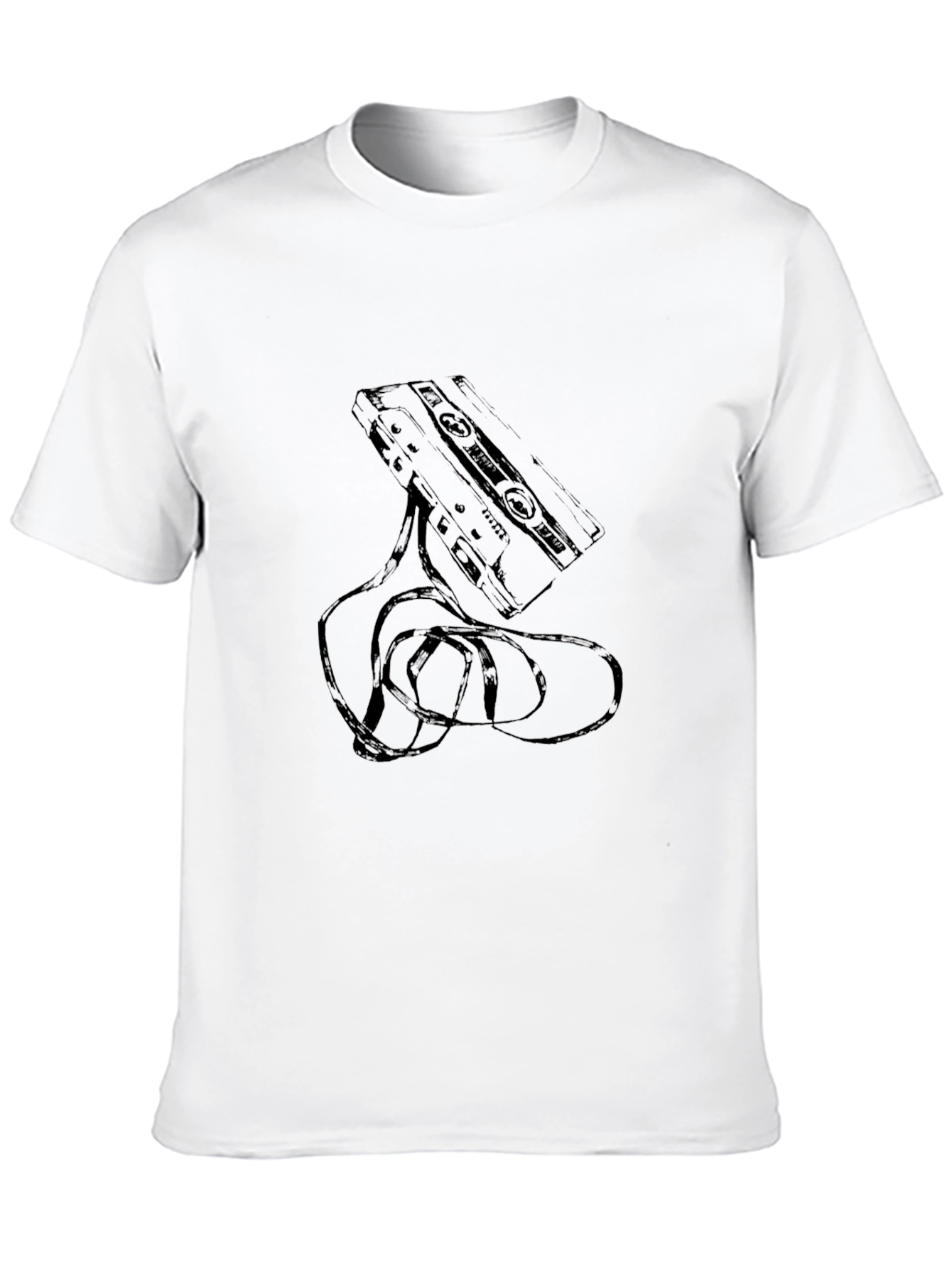 Retro Cassette Tape Graphic T-Shirt - Classic Style