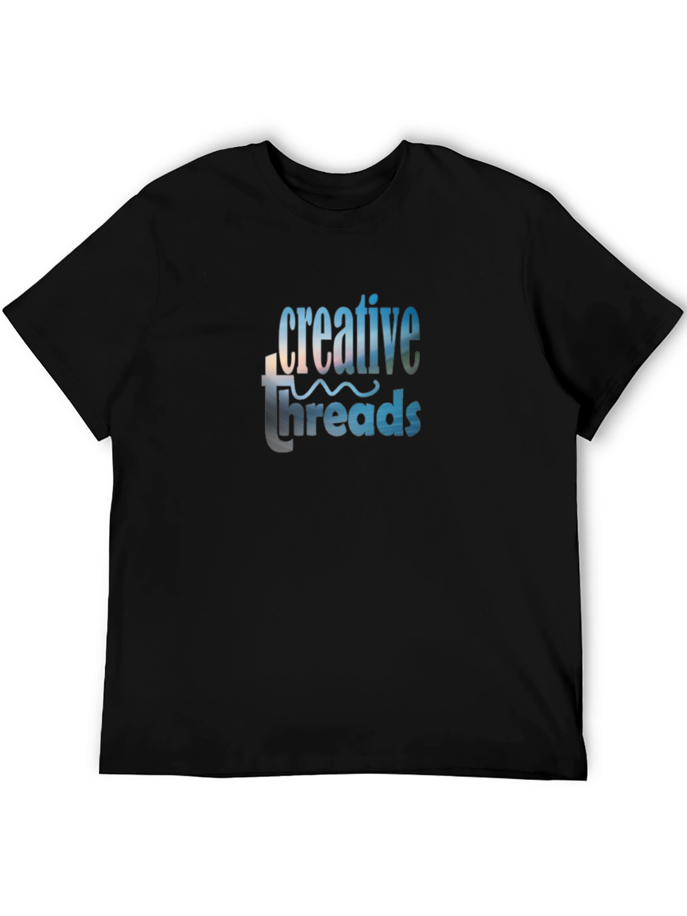 Creative Threads Graphic Tee - Black Cotton Blend