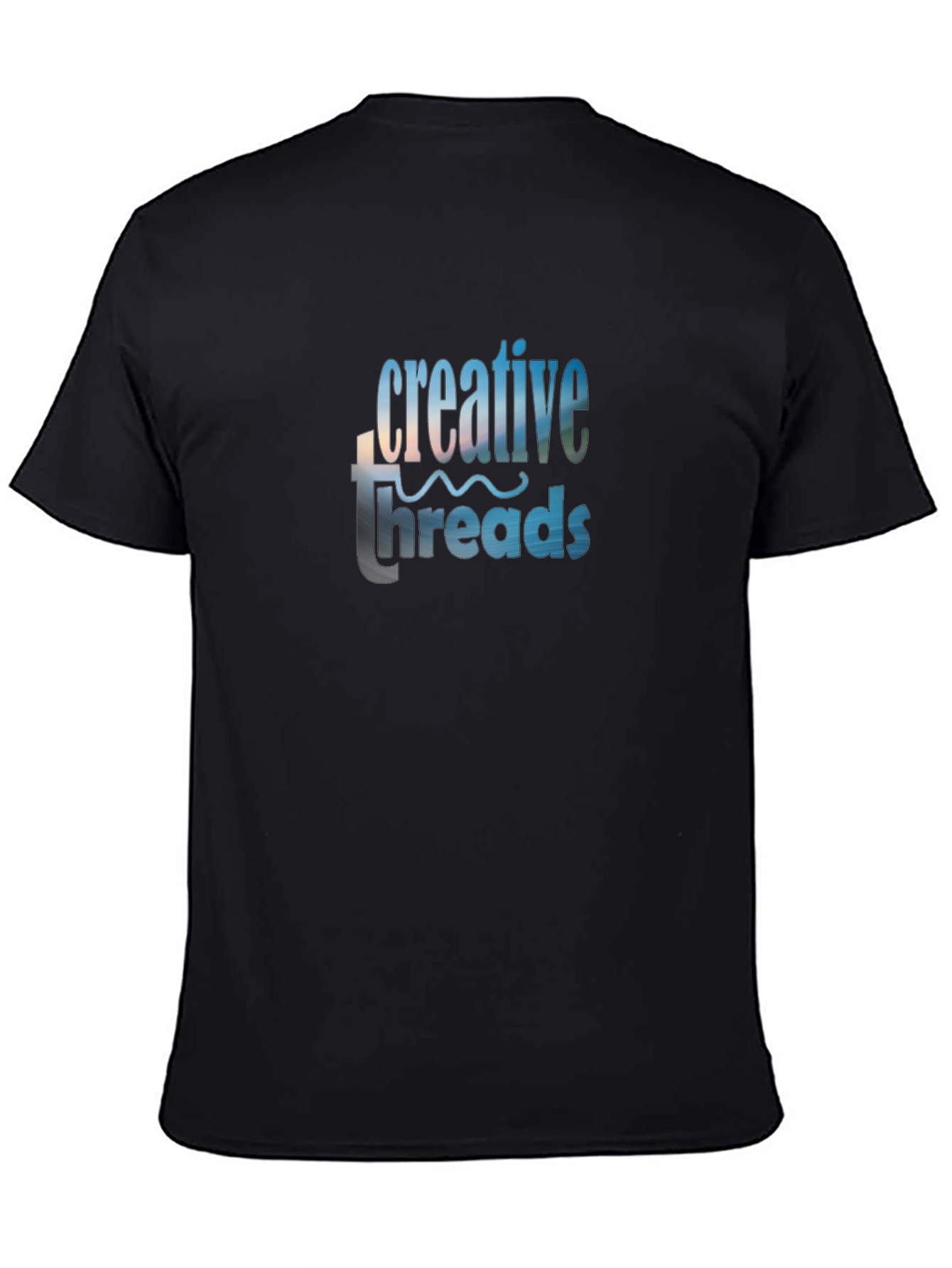 Creative Threads Graphic Tee - Black Cotton Blend