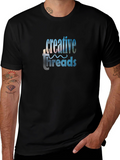 Creative Threads Graphic Tee - Black Cotton Blend