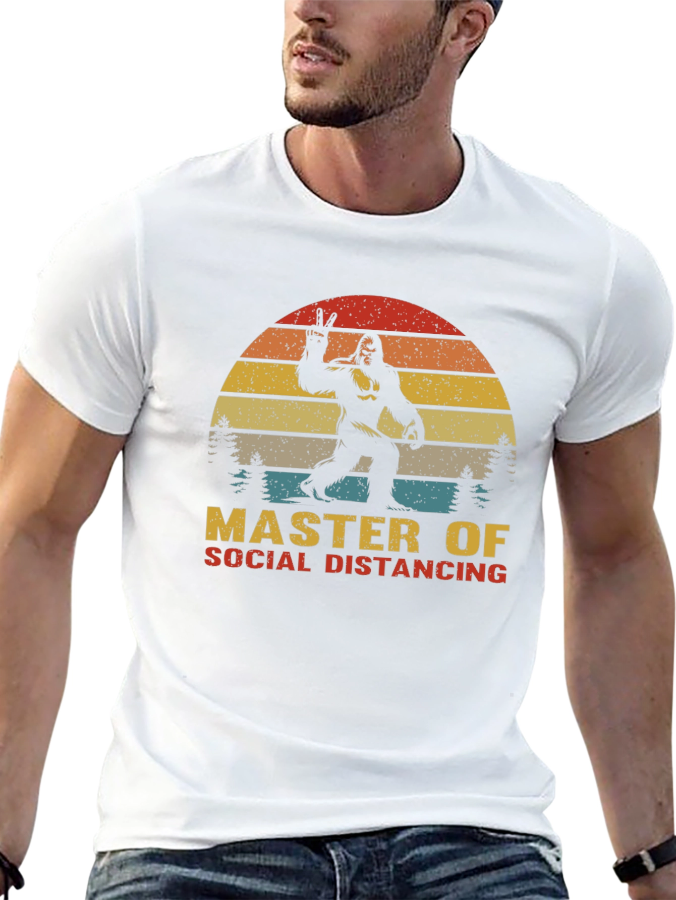 Master of Social Distancing Bigfoot T-Shirt